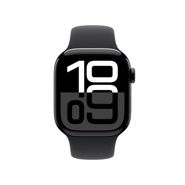 Apple Watch Series 10 [GPS 42 mm] Smartwatch with Jet Black Aluminium Case with Black Sport Band - S/M. Fitness Tracker, ECG App, Always-On Retina Display, Water Resistant - Image 5