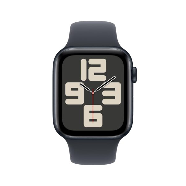 Apple Watch SE (2nd Gen, 2023) [GPS 44mm] Smartwatch with Midnight Aluminum Case with Midnight Sport Band. Fitness & Sleep Tracker, Crash Detection, Heart Rate Monitor, Retina Display - Image 2